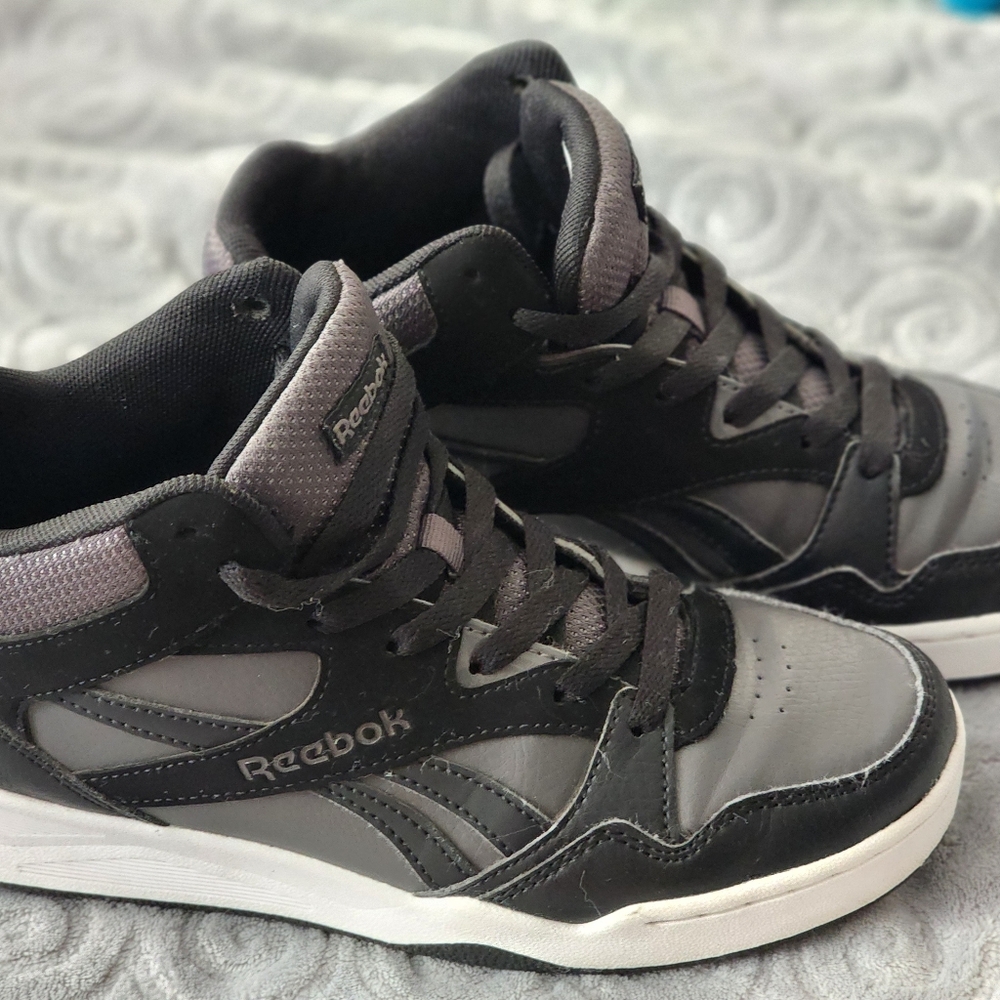 Reebok Charcoal and Black Athletic Shoes